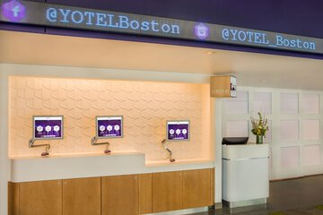 Check-in/check-out kiosk