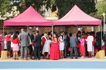 Outdoor wedding area
