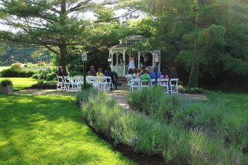 Outdoor wedding area
