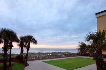 Outdoor wedding area