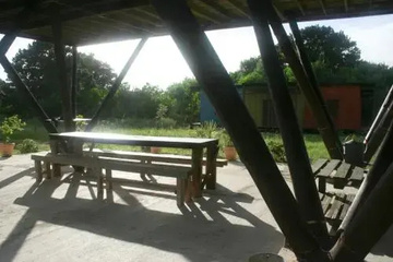 outside