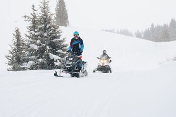 Snowmobiling