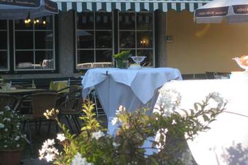 Outdoor wedding area