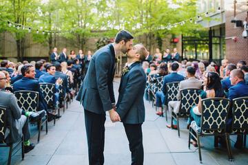 Outdoor wedding area