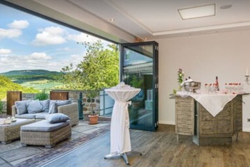 Outdoor wedding area