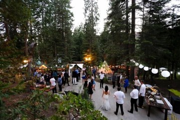 Outdoor wedding area