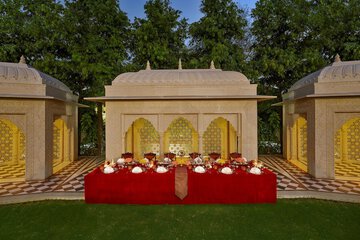 Outdoor wedding area