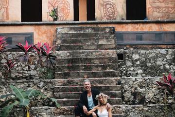 Outdoor wedding area