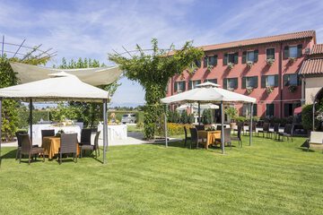 Outdoor wedding area