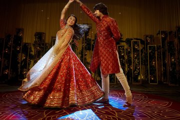 Outdoor wedding area