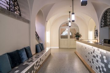 Interior entrance