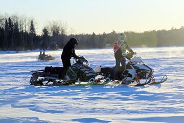 Snowmobiling