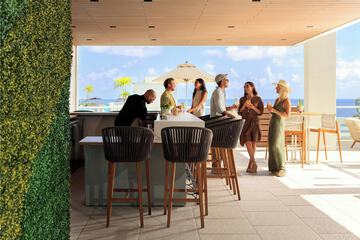 Poolside bar