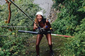 Outdoor rock climbing