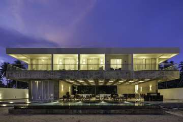 Front of property - evening/night
