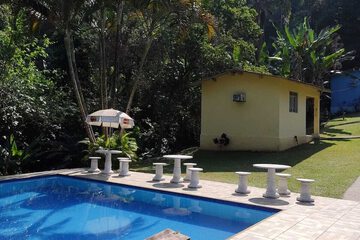 Outdoor banquet area