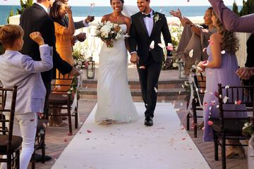 Outdoor wedding area