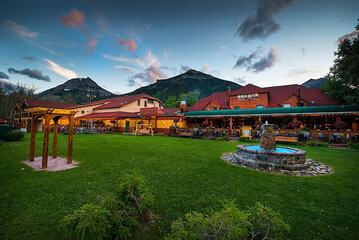 Outdoor wedding area