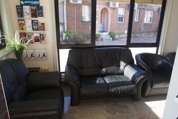 Lobby sitting area