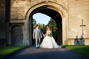Outdoor wedding area