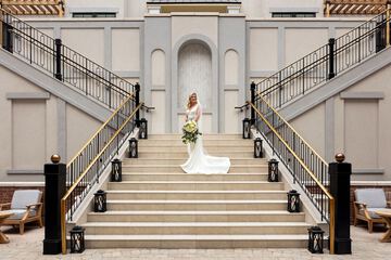 Outdoor wedding area