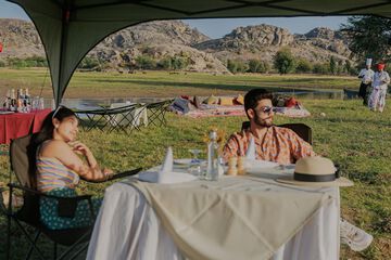 Couples dining