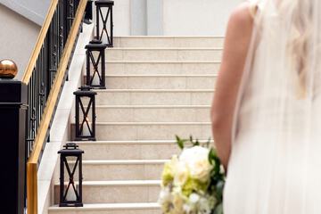 Outdoor wedding area