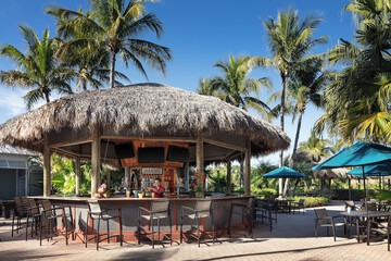 Poolside bar