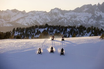 Snowmobiling