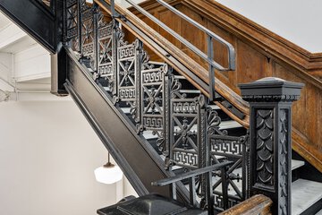 Handrails in stairways