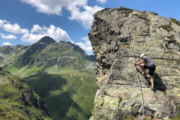 Outdoor rock climbing