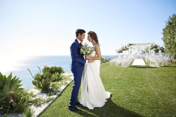 Outdoor wedding area