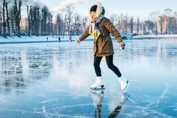 Ice skating
