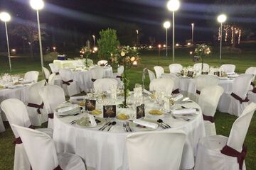 Outdoor wedding area