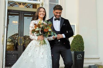 Outdoor wedding area