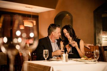 Couples dining