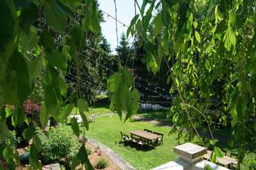 Outdoor wedding area