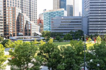 Outdoor banquet area