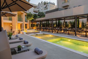 Outdoor banquet area