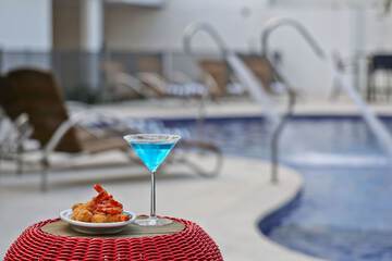 Poolside bar