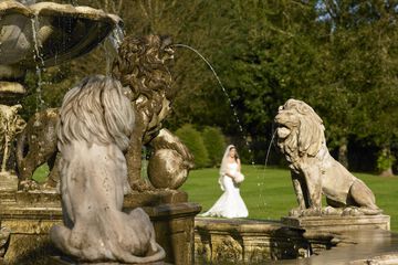 Outdoor wedding area