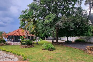 Outdoor banquet area