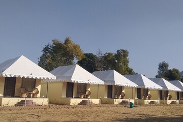 Outdoor banquet area
