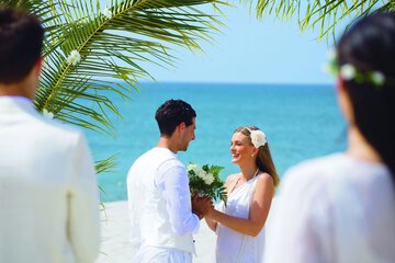 Outdoor wedding area