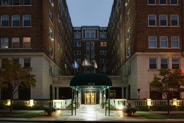 Front of property - evening/night