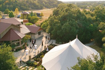 Outdoor wedding area