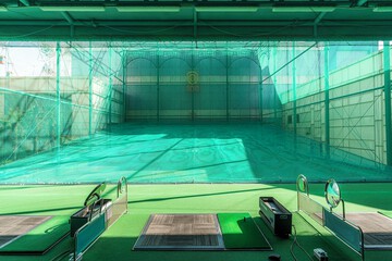 Indoor golf driving range