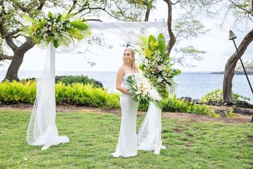 Outdoor wedding area