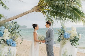 Outdoor wedding area