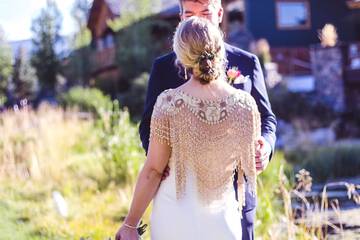Outdoor wedding area